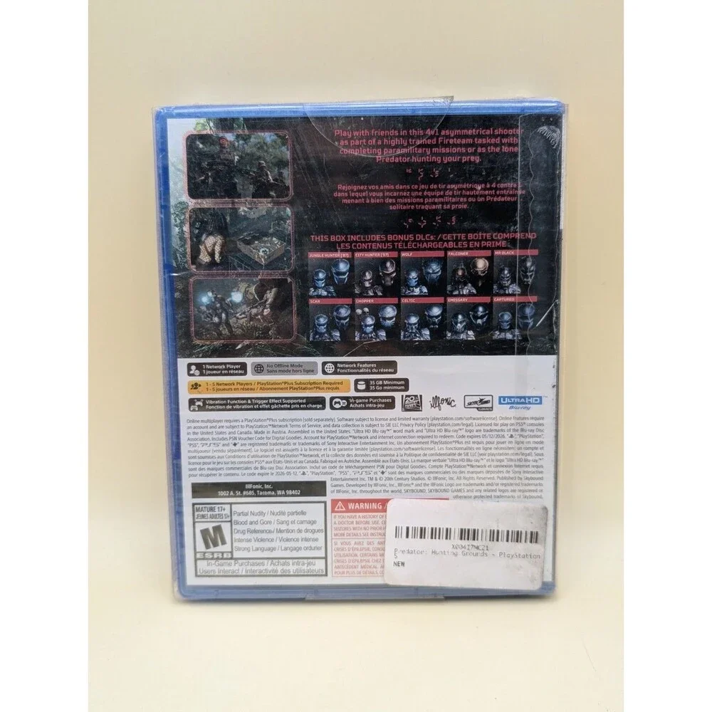 Predator Hunting Grounds Sony PlayStation 5 Brand New
